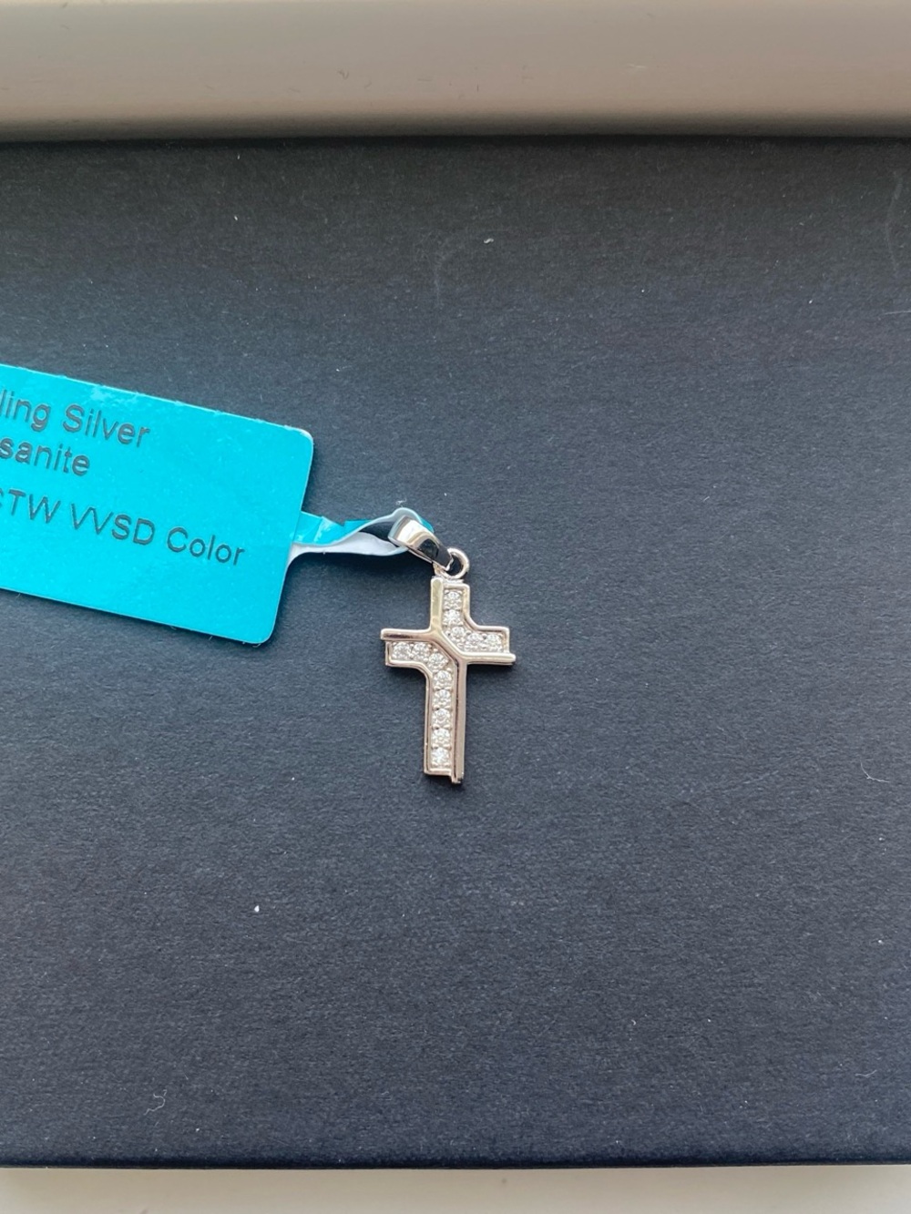 Silver Cross Pendant Dainty